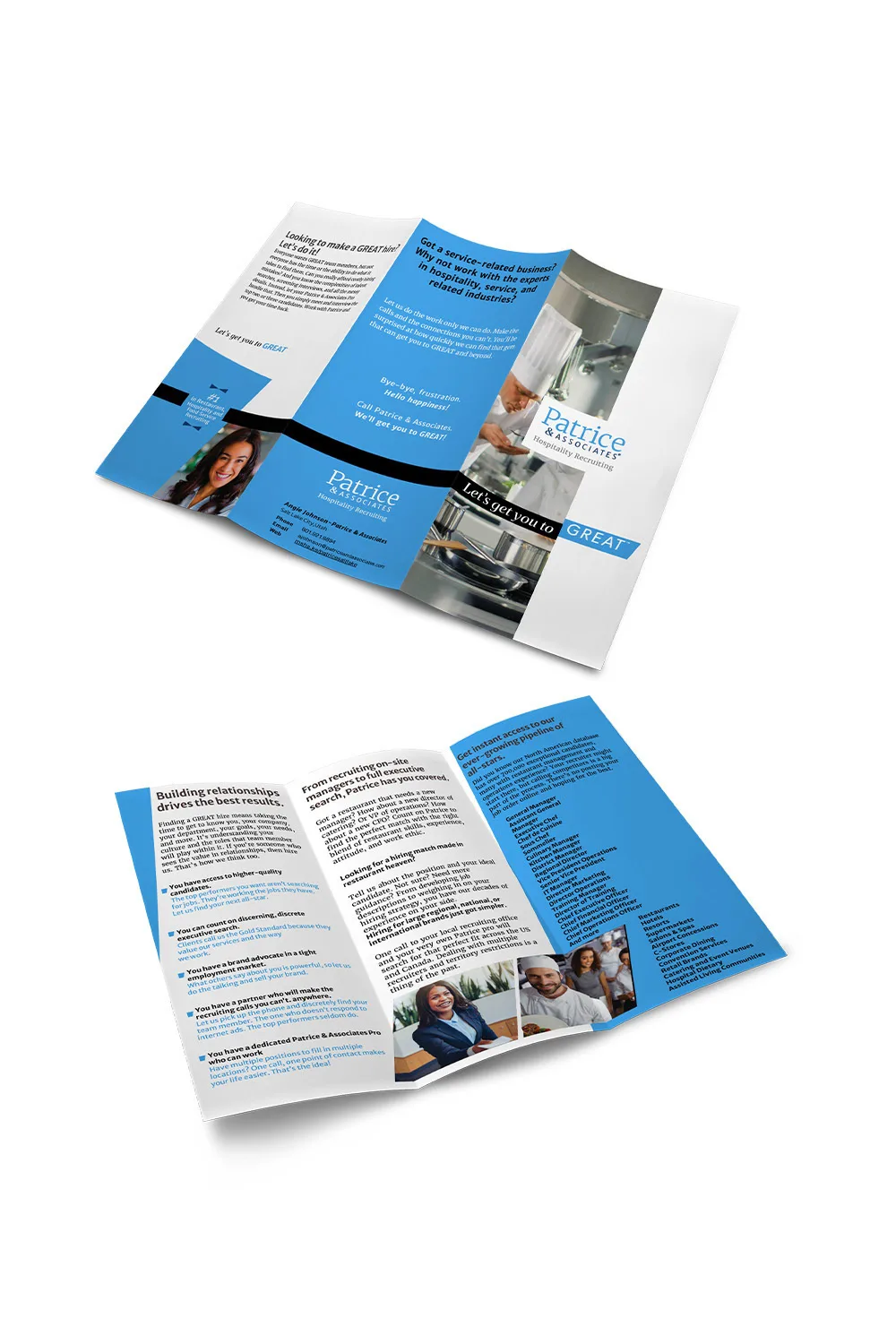 Alternative view of Hospitality Trifold Brochure
